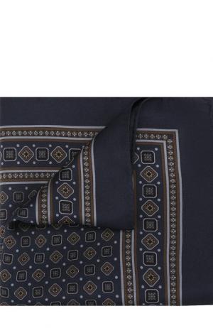Шелковый платок с принтом Dolce & Gabbana. Цвет: синий