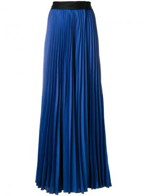 Плиссированная юбка макси Dvf Diane Von Furstenberg. Цвет: синий