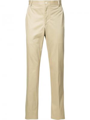 Классические брюки Thom Browne. Цвет: телесный