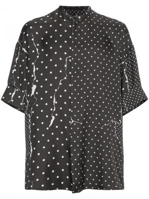 Silk polka dot shirt Haider Ackermann. Цвет: чёрный