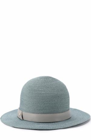 Шляпа с лентой Inverni. Цвет: голубой