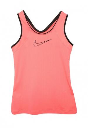 Майка спортивная Nike. Цвет: розовый