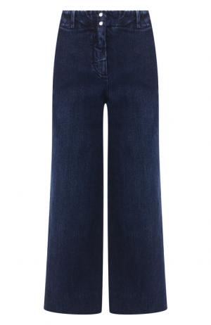 Укороченные джинсы с потертостями Loro Piana. Цвет: синий