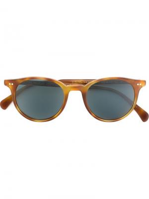 Солнцезащитные очки Delray Oliver Peoples. Цвет: коричневый