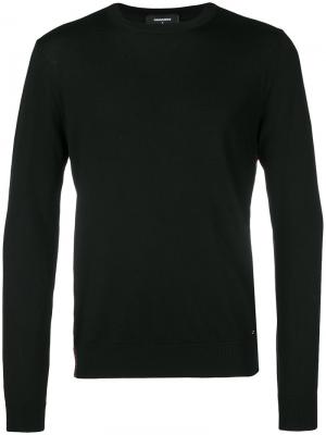 Панельный свитер с молниями Dsquared2. Цвет: чёрный