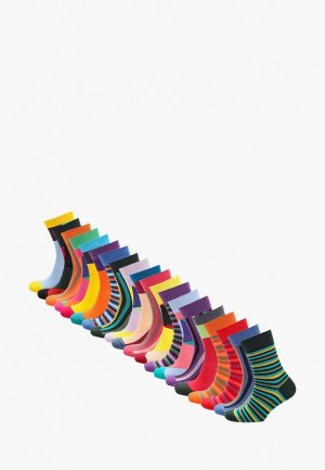 Носки 20 пар bb socks. Цвет: разноцветный