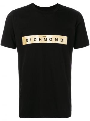 Logo printed T-shirt John Richmond. Цвет: чёрный