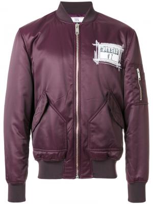 Куртка-бомбер Zayn X Versus. Цвет: розовый и фиолетовый