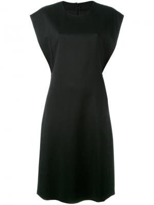 Приталенное платье Jil Sander. Цвет: чёрный