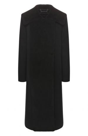 Шерстяное пальто Givenchy. Цвет: черный