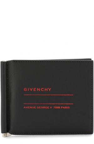 Кожаный чехол для кредитных карт Givenchy. Цвет: черный
