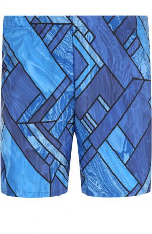 Плавки-шорты с принтом La Perla. Цвет: синий