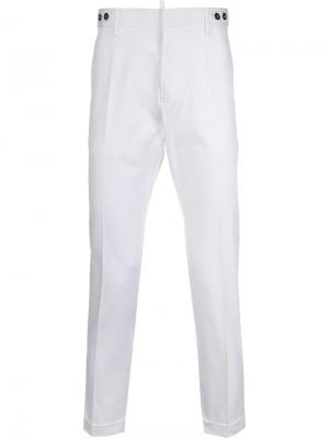Button waistband chinos Dsquared2. Цвет: белый