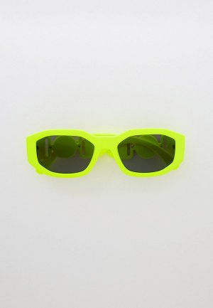 Очки солнцезащитные Versace. Цвет: зеленый