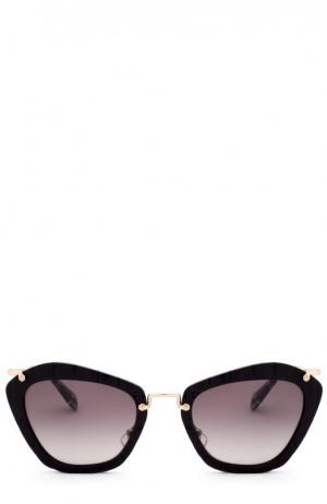 Солнцезащитные очки Miu. Цвет: черный