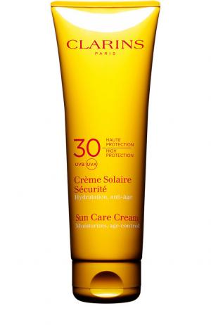 Солнцезащитный крем для лица и тела SPF 30 Crème Solaire Sécurité Clarins. Цвет: бесцветный