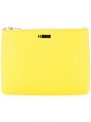 Бумажник с застежкой-молнией H Beauty&Youth. Цвет: жёлтый и оранжевый