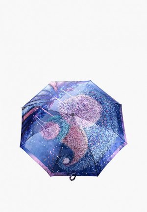 Зонт складной Fabretti. Цвет: синий