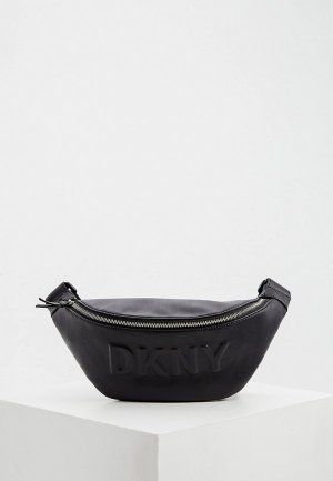 Сумка поясная DKNY. Цвет: черный