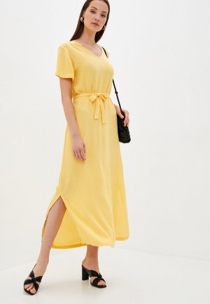 Платье Ichi. Цвет: желтый