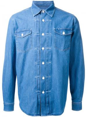 Джинсовая рубашка Allman Brothers YMC. Цвет: синий