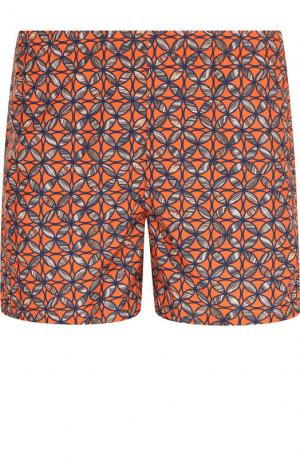Плавки-шорты с принтом La Perla. Цвет: оранжевый