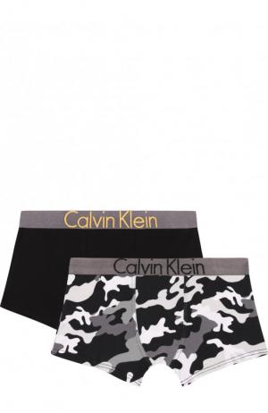 Хлопковый комплект из двух боксеров Calvin Klein Underwear. Цвет: черный