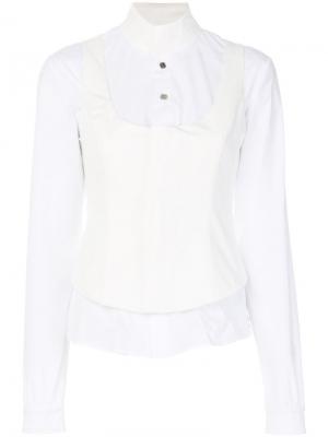 Рубашка с корсетной деталью Alyx. Цвет: белый