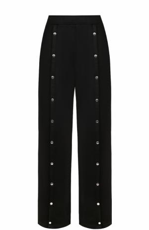 Широкие расклешенные брюки с карманами T by Alexander Wang. Цвет: черный