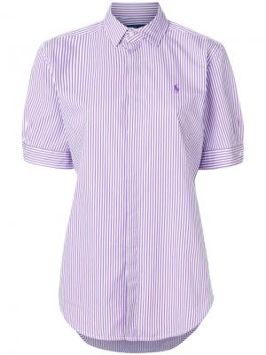 Рубашка в полоску Ralph Lauren. Цвет: розовый и фиолетовый