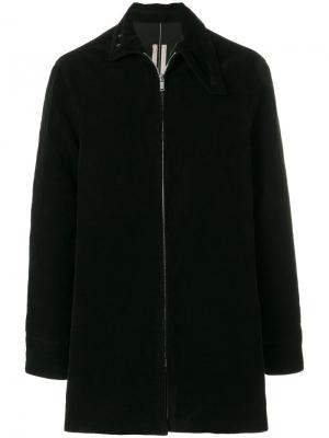 Объемное пальто на молнии Rick Owens DRKSHDW. Цвет: чёрный