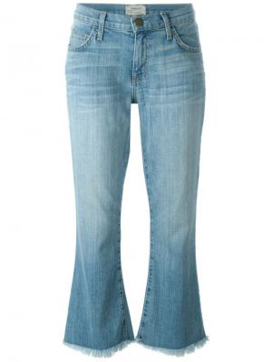 Укороченные расклешенные джинсы Current/Elliott. Цвет: синий
