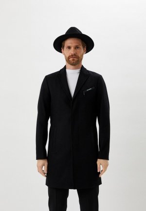 Пальто Karl Lagerfeld. Цвет: черный