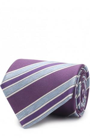 Шелковый галстук Brioni. Цвет: фиолетовый