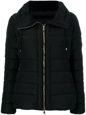 Стеганое пальто Idra Moncler. Цвет: чёрный