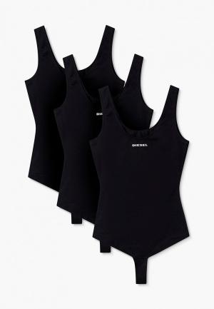 Боди 3 шт. Diesel. Цвет: черный