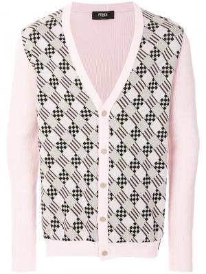 Buttoned cardigan Fendi. Цвет: розовый и фиолетовый