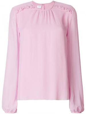 Блузка с оборками Giambattista Valli. Цвет: розовый и фиолетовый