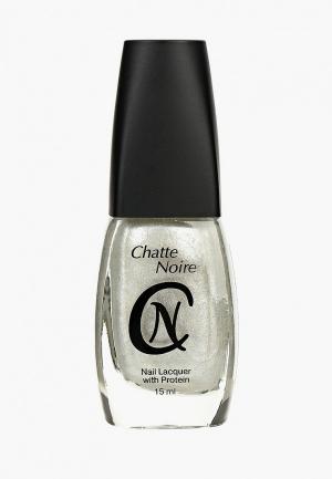 Лак для ногтей Chatte Noire. Цвет: серебряный
