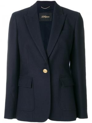 Пиджак с накладными карманами Les Copains. Цвет: синий
