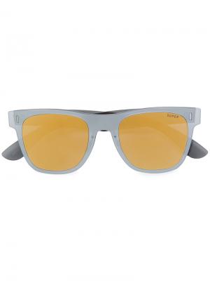 Классические солнцезащитные очки Duo-Lens Retrosuperfuture. Цвет: металлический