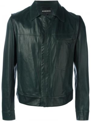 Куртка на молнии с накладным карманом Ann Demeulemeester. Цвет: зелёный
