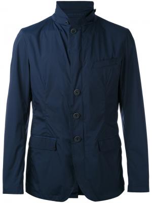 Классическая куртка-пиджак Herno. Цвет: синий