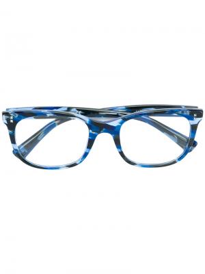Очки в квадратной оправе Valentino Eyewear. Цвет: синий