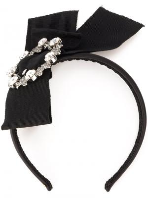 Ободок на голову с бантом Dolce & Gabbana. Цвет: чёрный