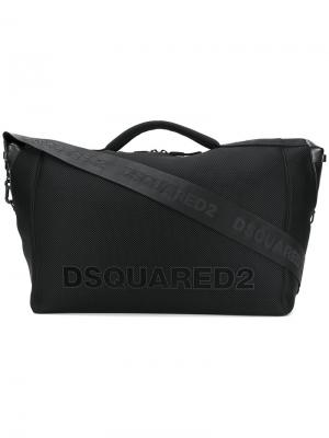 Дорожная сумка с логотипом Dsquared2. Цвет: чёрный