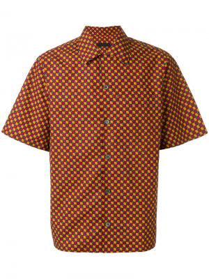 Рубашка с короткими рукавами Prada. Цвет: многоцветный