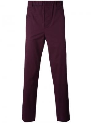 Прямые брюки Lucio Vanotti. Цвет: розовый и фиолетовый