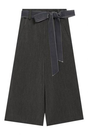 Расклешенные брюки с поясом Caf. Цвет: серый