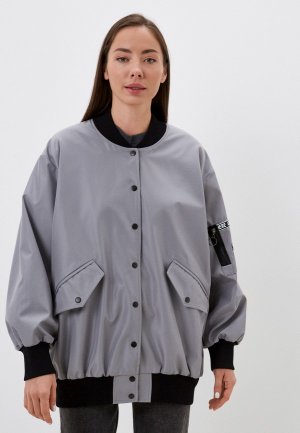 Куртка Malaeva. Цвет: серый